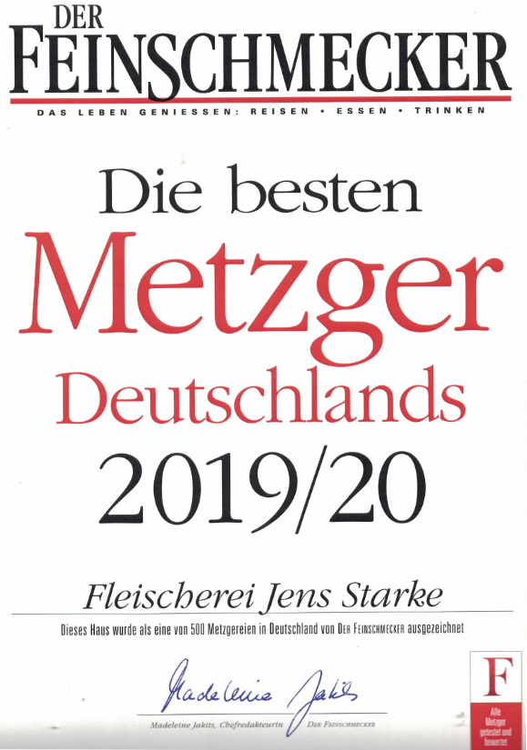 Die besten Metzger Deutschlands 2019/20